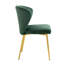 Chaise d'appoint à oreilles en velours capitonné 4 pièces avec pieds en métal-677044