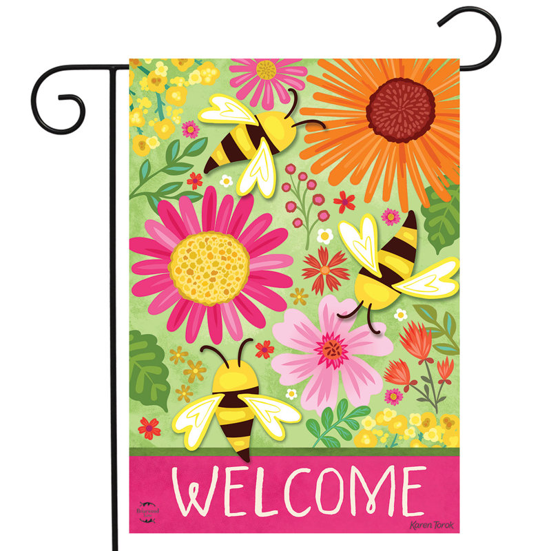 Drapeau de jardin Buzzing Blooms