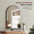 Aluminum Framed Arched Wall Mounted Bathroom Vanity Mirror-1171983127-1171983125