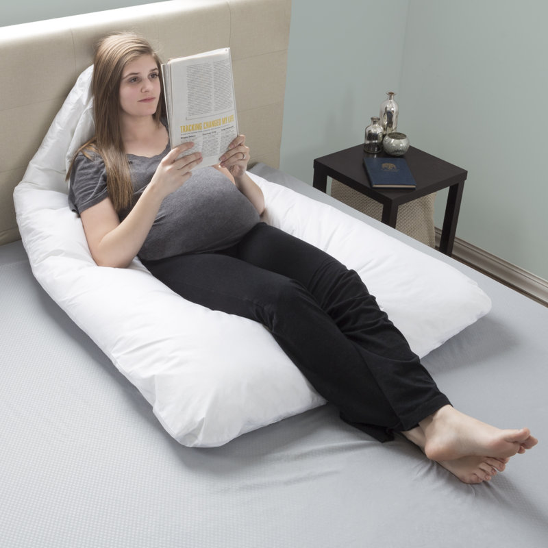Andromeda Full Body Pillow for Pregnancy - Maternity Pillow with Contoured U-Shape for Comfort, Alignment, and Support 