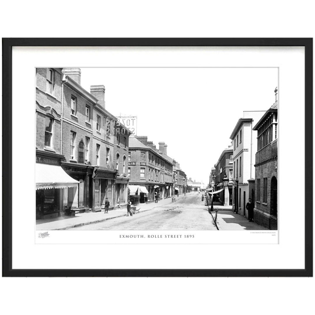 'Exmouth, Rolle Street 1895' - Picture Frame Photograph Print on Paper