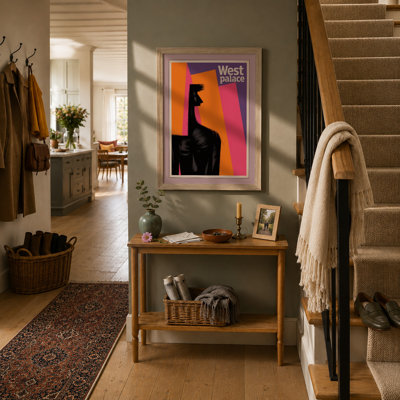 West Palace Giraffe Mid-Century - Framed Print
