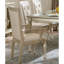 2pc Of Silver Arm Chairs - Crystal Button- Back, Luxury Dining Traditional