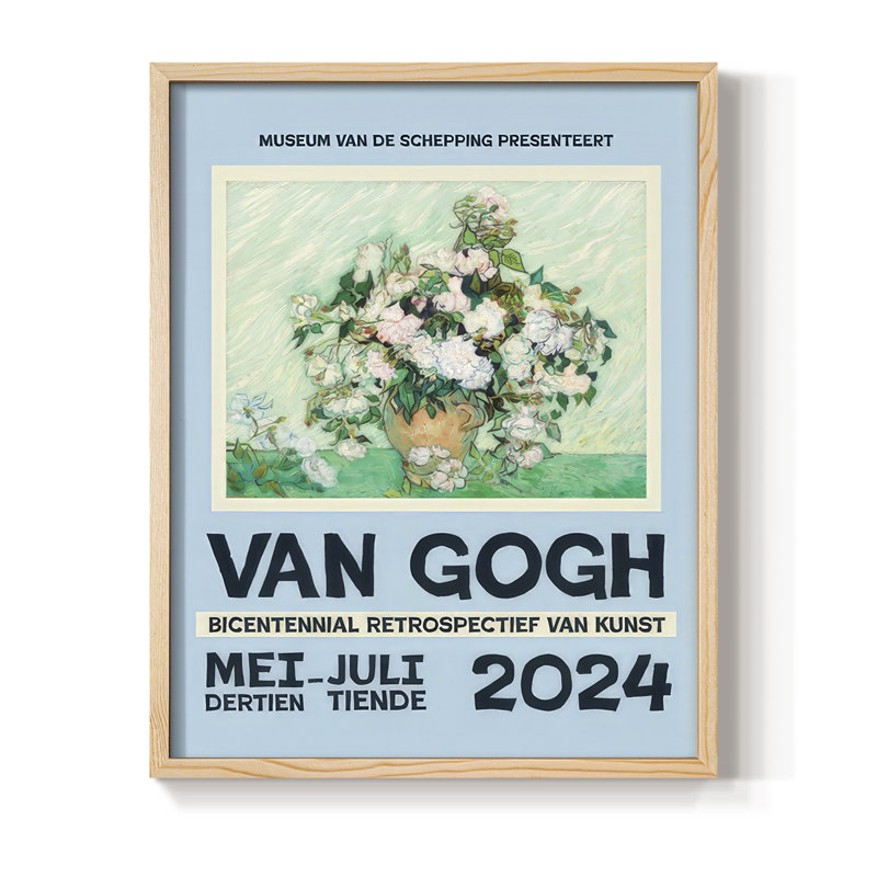 "Van Gogh, exposition d'affiches IV", Naturel, H 11 po x l 9 po