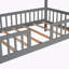 Lit en bois avec clôture Wood House-907115623-907115617