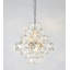 Lustre 8 lumières en acier inoxydable chromé avec détails en cristal transparent-1354372981