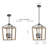 Obell 4 - Light Black Lantern Pendant