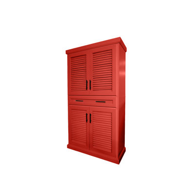 Armoire de cuisine en bois massif avec tiroir