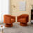 Murrow Velvet Swivel Barrel Chair-409425050