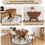 Ensemble de table de salle à manger 3 pièces en bois 3 pièces