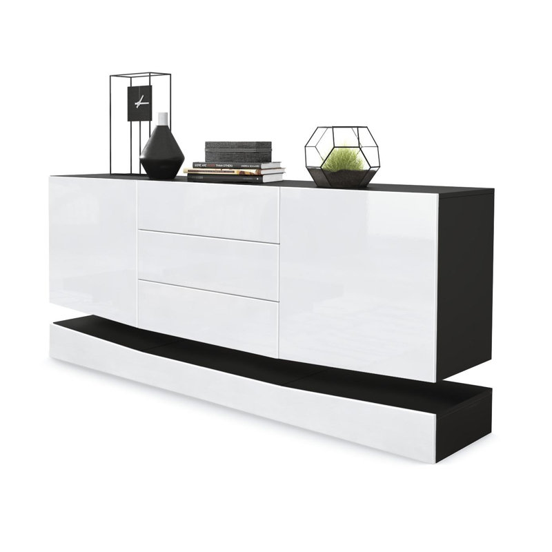 Mccool 178 Cm Wide 3 Drawer Sideboard, White
