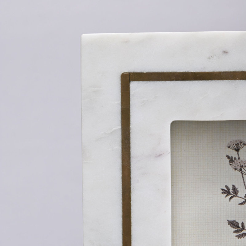 White Genuine Marble Picture Frame