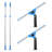 Window Washing Kit with Swivel Window Squeegee and 6' Telescopic Pole, 2 Pack-114268406