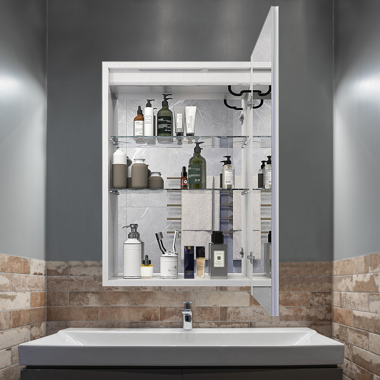 Costway Multipurpose Wall Surface Bathroom Storage Medicine