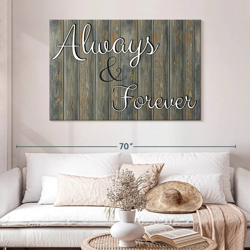 Tergel Always Forever Typography, 32" H x 48" W