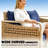 Outdoor Patio Sofa,Garden Rattan Wicker Sofa-584616590