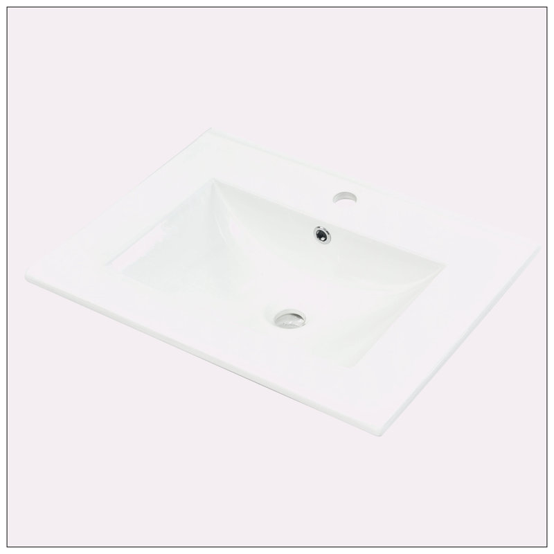 [Lavabo seulement] Meuble-lavabo moderne de 24 po
