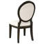 Chaise d'appoint rembourrée (ensemble de 2)