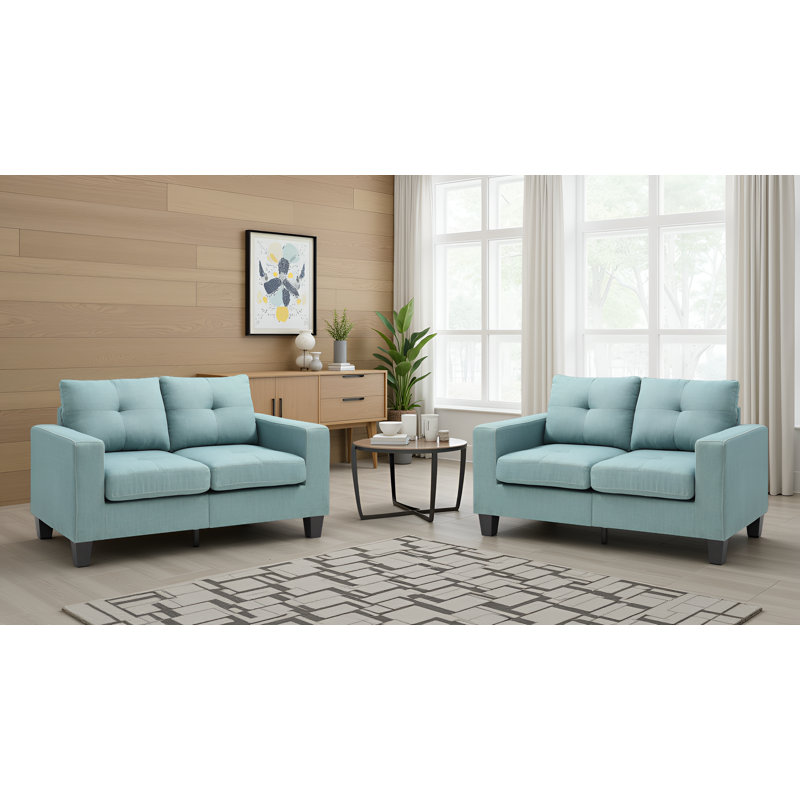 Ensemble de 2 causeuses Swansea, Teal