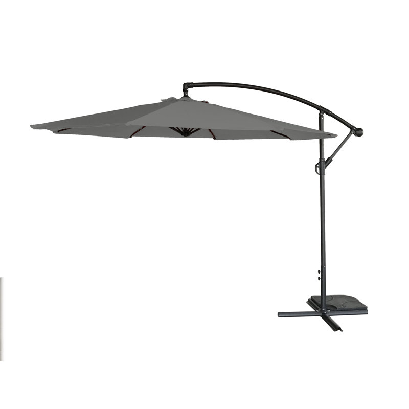 Gully 300cm Cantilever Parasol, Grey