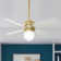 44" Hepburn 4 - Blade Standard Ceiling Fan with Wall Control and Light Kit Included