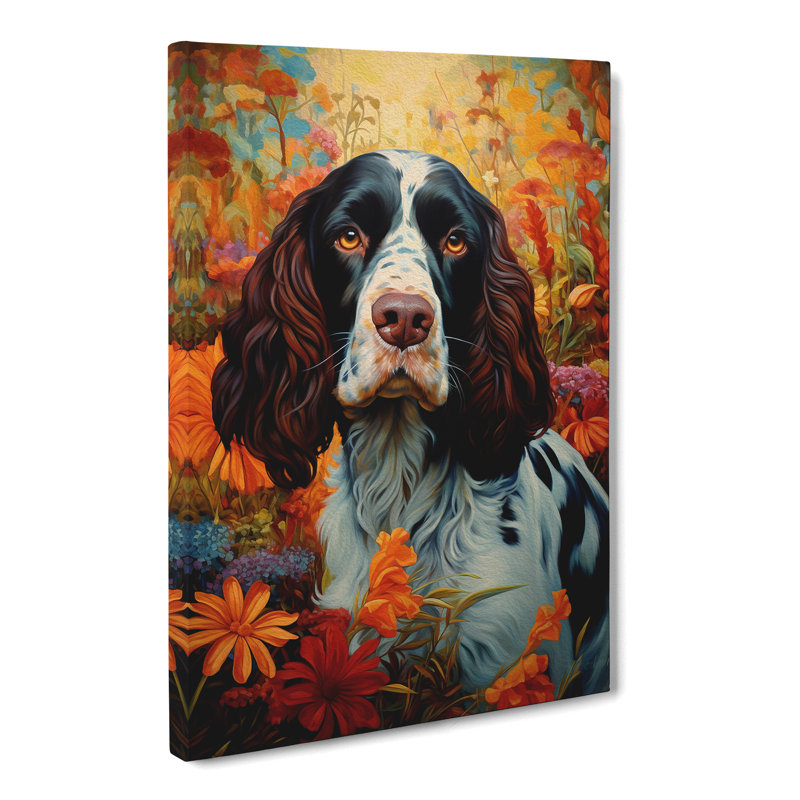 English Springer Spaniel Baroque No.2 - Print, 60cm H x 40cm W x 3cm D
