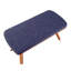 Banc Folia Mid-Century moderne en bois naturel et tissu-677542128-677542141