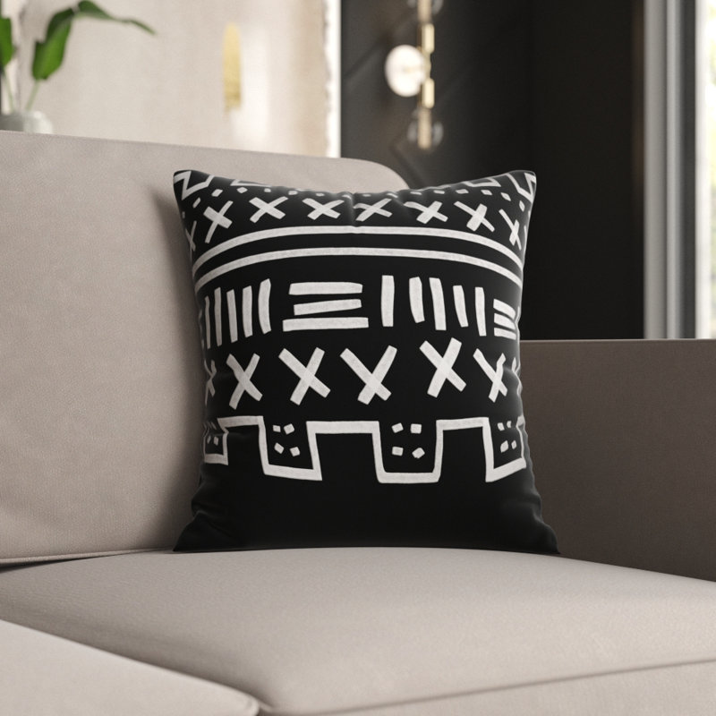 Abeyta Geometric Reversible Throw Pillow