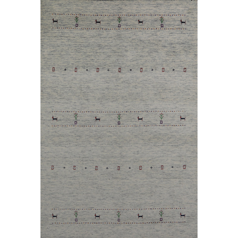 Tapis indien petits animaux Gabbeh 5 x 8