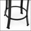 Ensemble de 2 tabourets de comptoir pivotants à hauteur réglable avec capitonnage à losanges et repose-pieds intégré, parfait pour les cuisines et les bars modernes