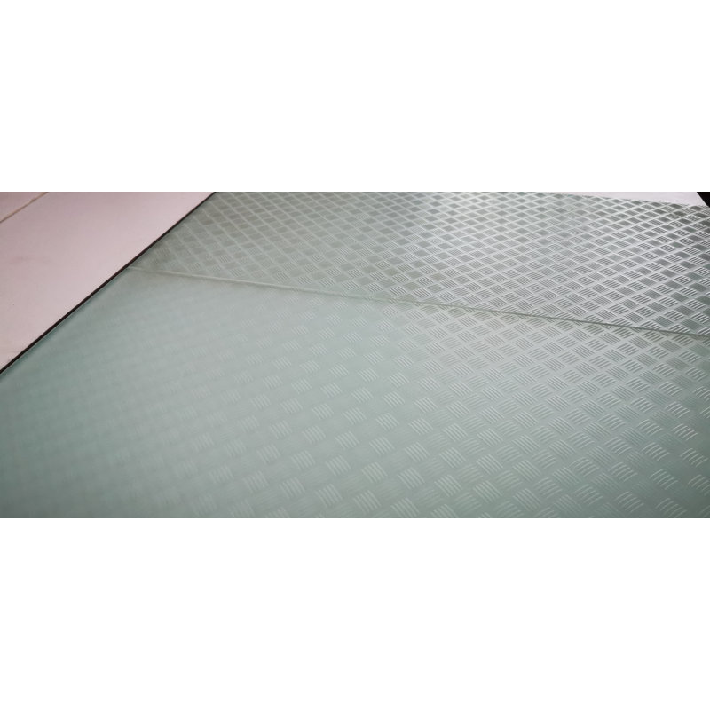 Carrelage de sol grand format en verre texturé 12 po x 24 po Elements Edge, Menthe pâle