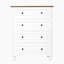 Commode moderne, commode 4 tiroirs, grande armoire de rangement en bois pour le salon, le vestibule, le couloir