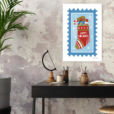 Holiday Stamps IV Abstract Contemporary Art