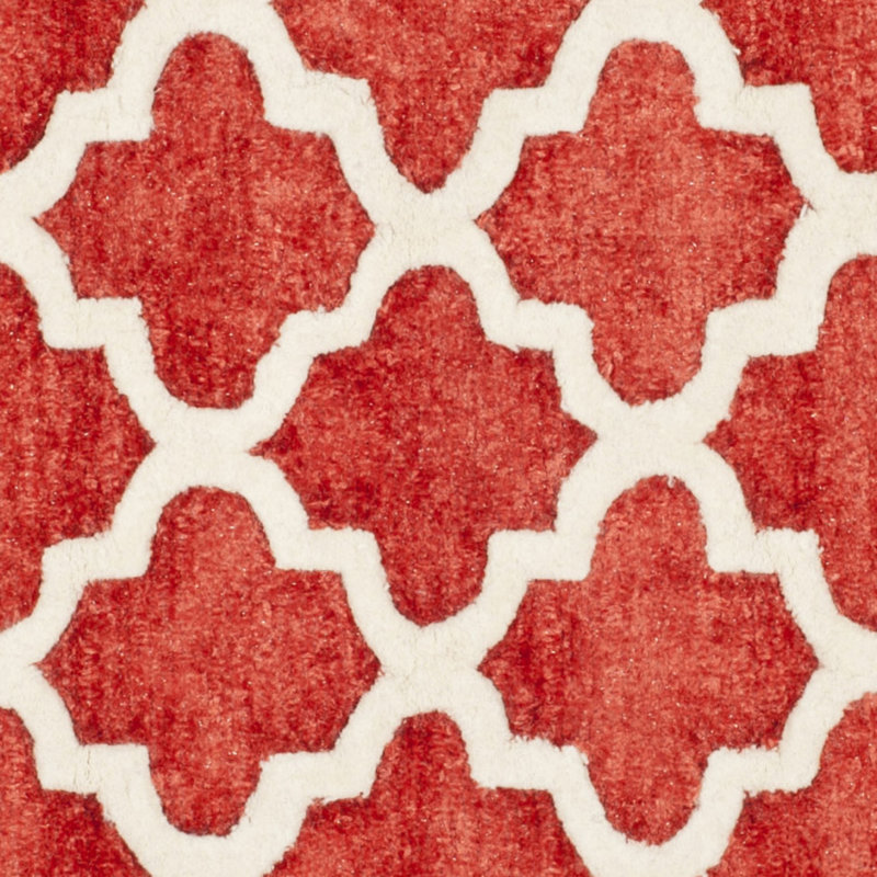 Tapis géométrique touffeté à la main Precious, Carré 5 pi