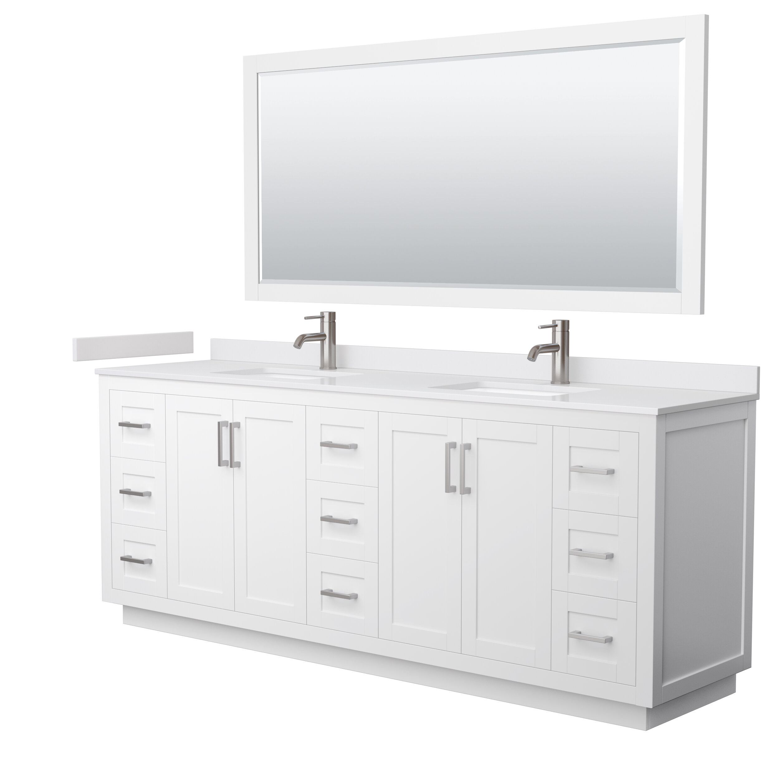 Beckett 84 Double Bathroom Vanity - Dark Blue  Beautiful bathroom  furniture for every home - Wyndham Collection