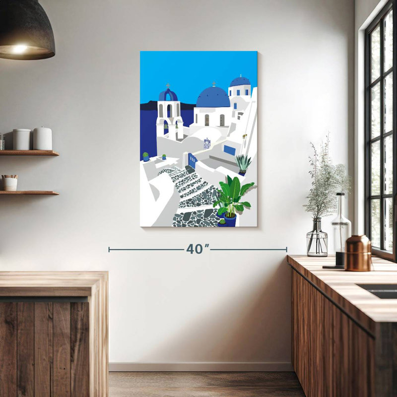Nicci Iconic Santorini Architecture, 39" H x 26" W