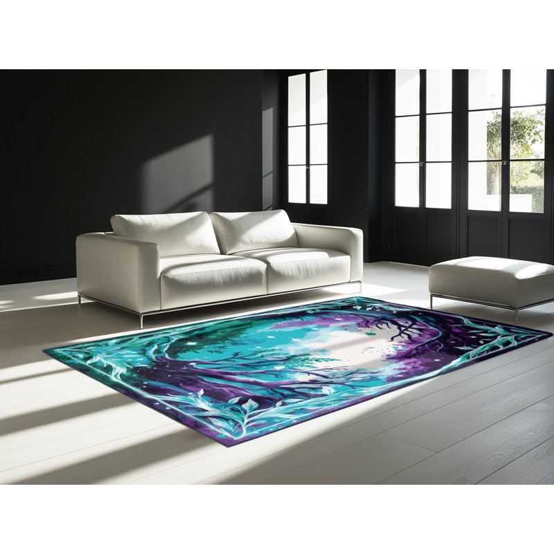 Tapis Ethereal Bloom, Rectangulaire 8 pi x 12 pi