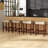 Upholstered Counter Stool with Solid Wood Frame-18427023