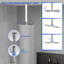 Tête de douche 8 po à fixation au plafond 8 po-101692280
