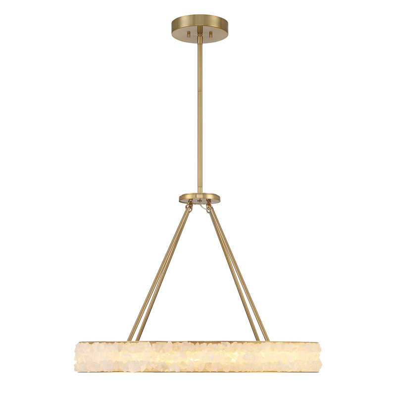 Divinely LED Chandelier, 22.25" H x 28.88" W x 28.88" D