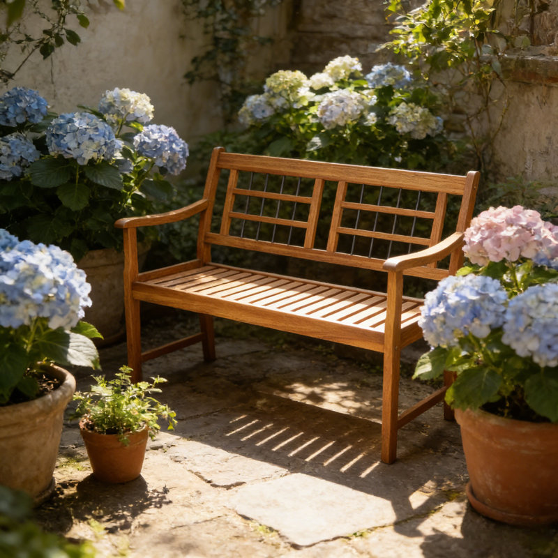 Manufactured Wood Wood Outdoor Bench