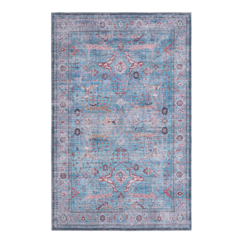 Tapis bleu Haight, Rectangle 5 pi 3 po x 8 pi