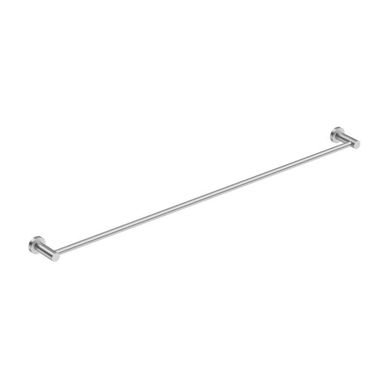 1 Wall Mounted Towel Bar, Brushed Stainless Steel