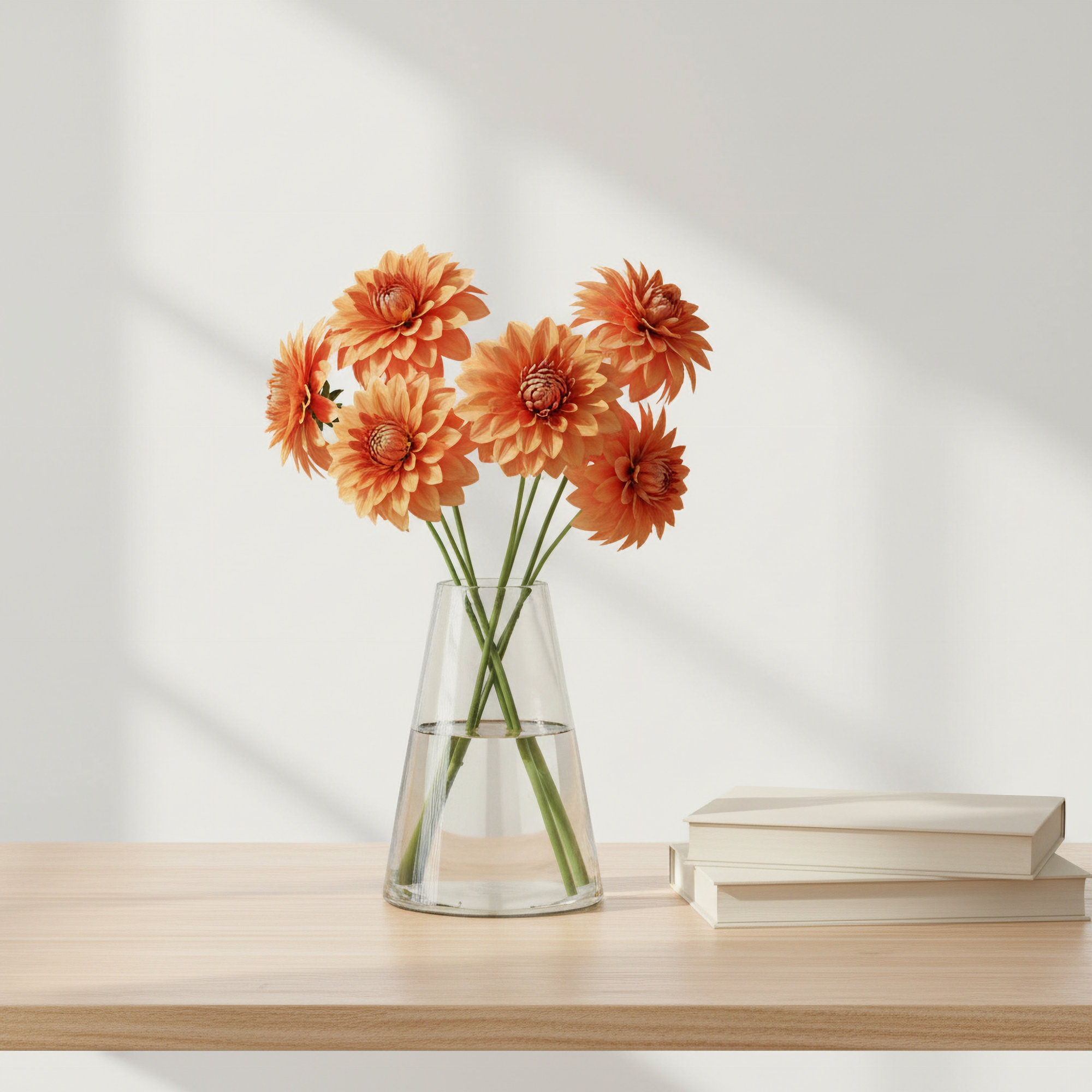 Cole And Grey Glass Cone Shaped Vase, 11.6"H x 8.85"W x 8.85"D