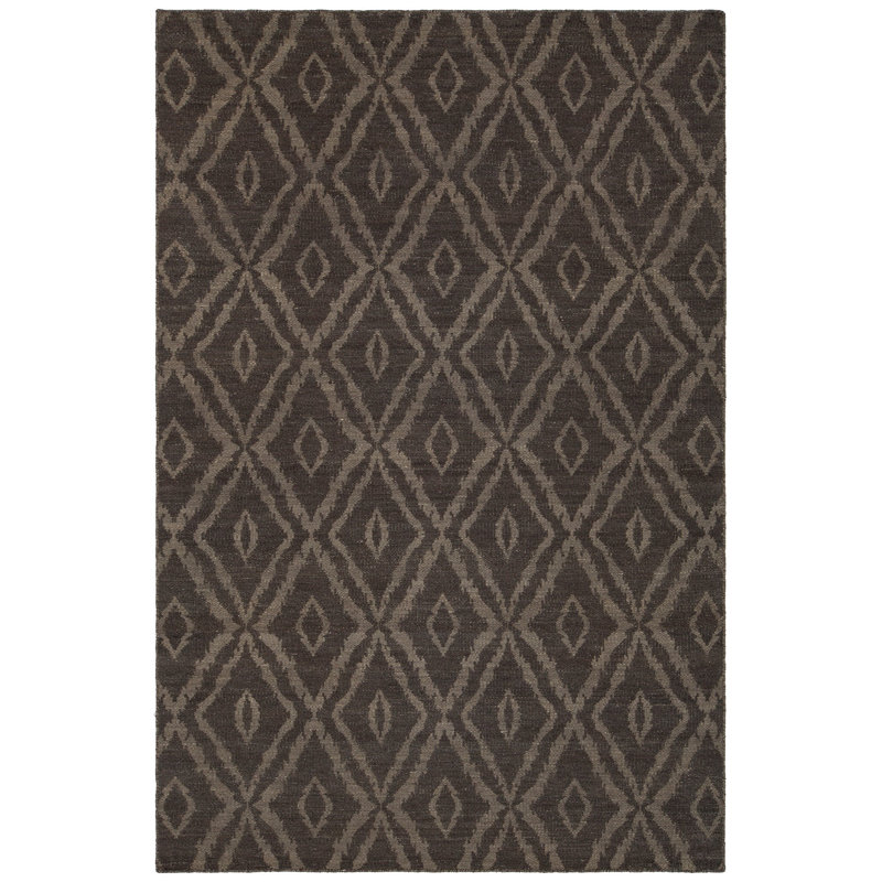 Tapis brun / beige Stillmore tissé à la main, Rectangle 5 pi x 7 pi 6 po