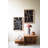  Wall Art 27"H Black & White, Wood & Glass Modern Printed Artwork Set of 2