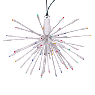 The Holiday Aisle® 80Lt X 16"" White Starburst Multi-Colored 5Mm LED Wide Angle Lights With 6'' Lead Wire And 24Volt Cul Power Adapter Plug, Indoor/Out -  CCAF7BF852D344C2A3A6AA2E3C039DCB