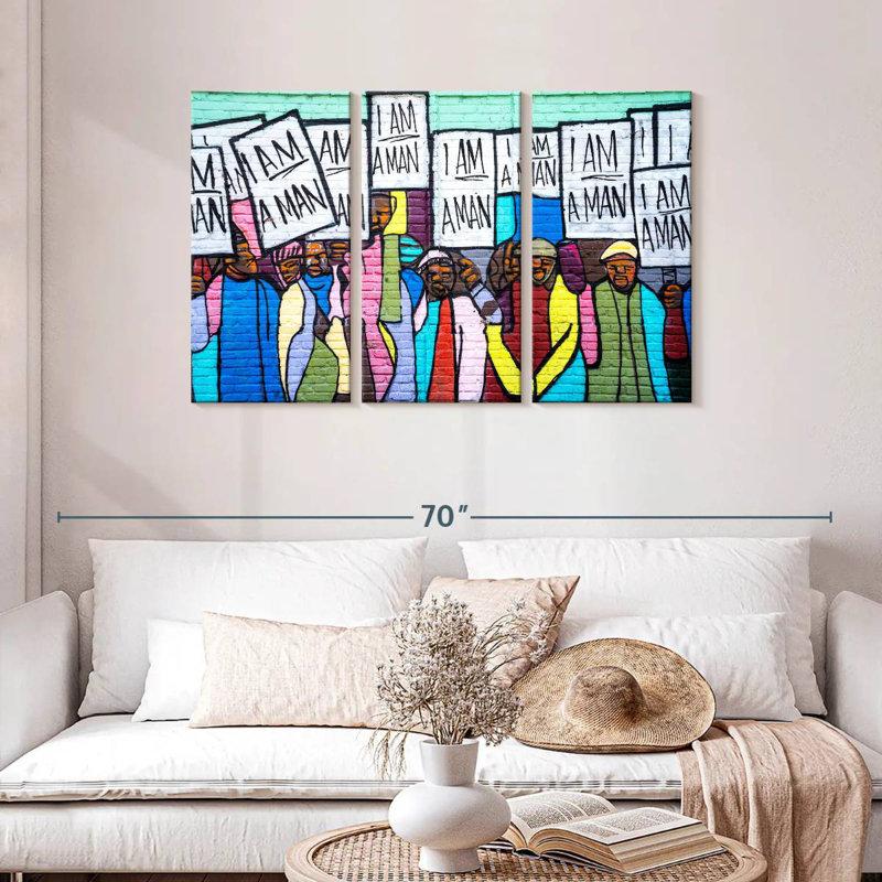 Khyia I Am A Man, 28" H x 45" W