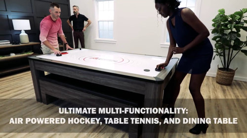 Atomic Northport 3-In-1 Dining, Air Hockey, and Table Tennis