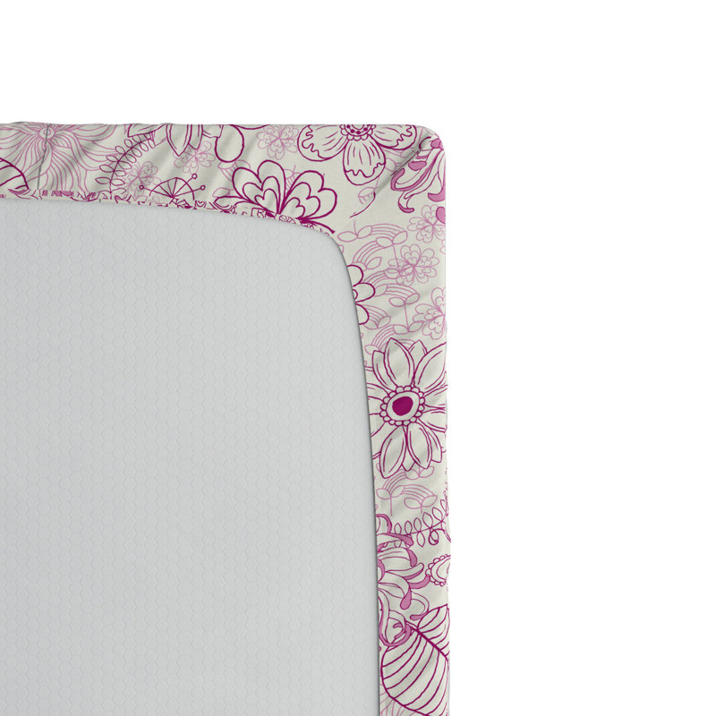 Drap-housse floral floral/fleur, Simple